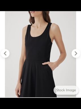 Classic Black Sleeveless Fit-&-Flare Dress